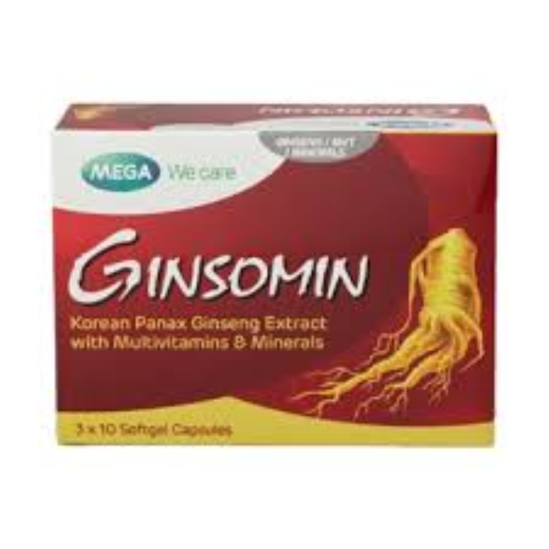MEGA GINSOMIN GINSENG CAPSULES 30'S
